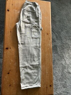 Garage Beige Straight-Leg Utility Pants women’s